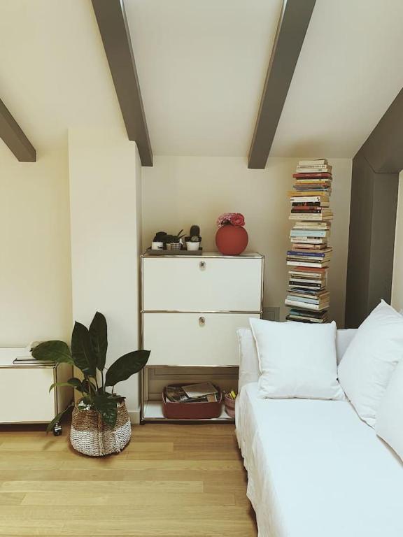 Posteľ alebo postele v izbe v ubytovaní Buonconsiglio apartment