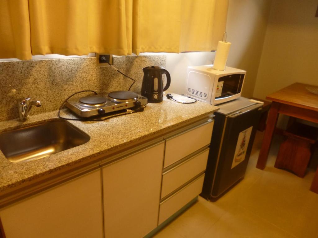 Dapur atau dapur kecil di Garden House Hotel