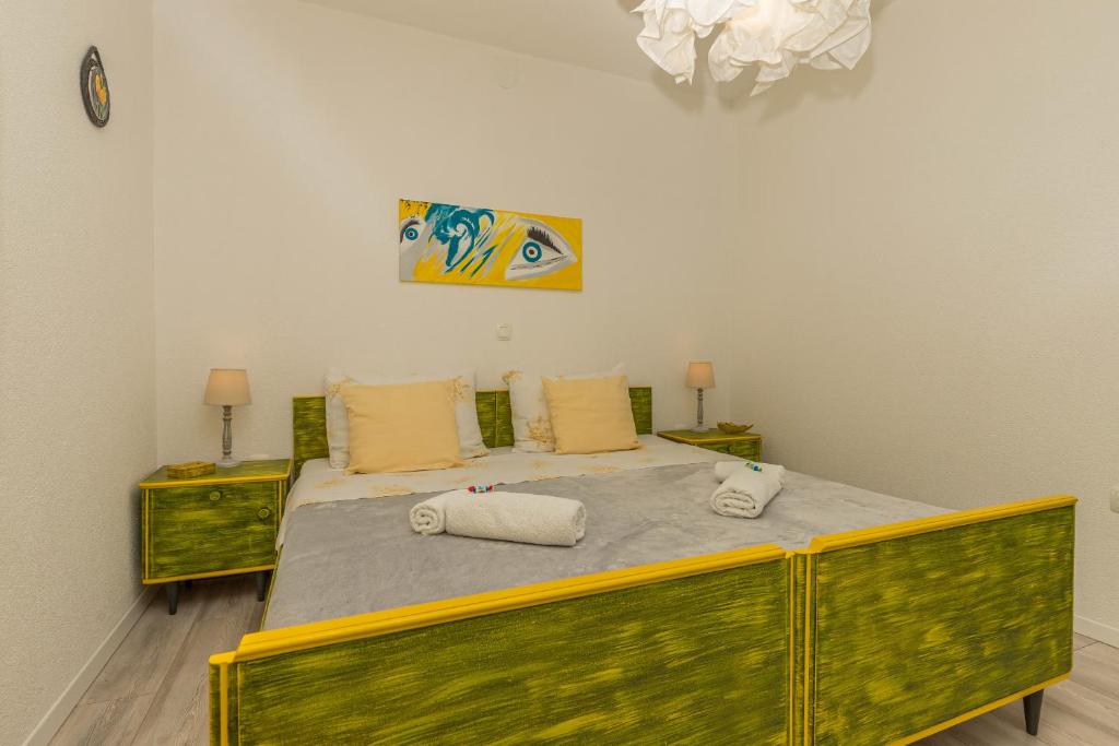 Posteľ alebo postele v izbe v ubytovaní Villa Manta Crikvenica