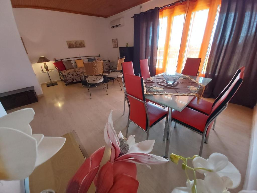 Posezení v ubytování Eva Apartments