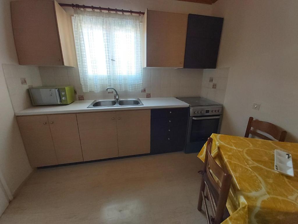 Kuchyň nebo kuchyňský kout v ubytování Eva Apartments