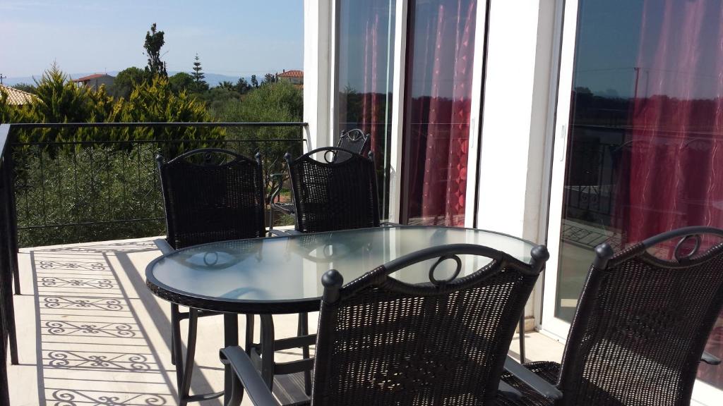 Balkón nebo terasa v ubytování Eva Apartments