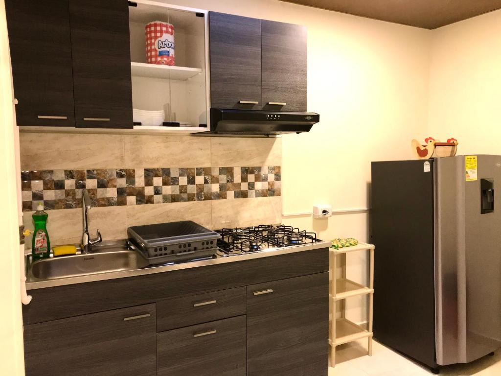 Kuchyň nebo kuchyňský kout v ubytování Casa Santa Isabel
