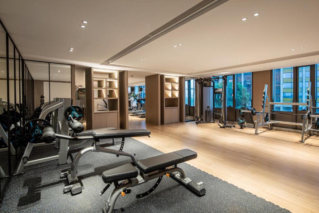 Fitness centrum a/nebo fitness zařízení v ubytování Somerset IOC Hangzhou