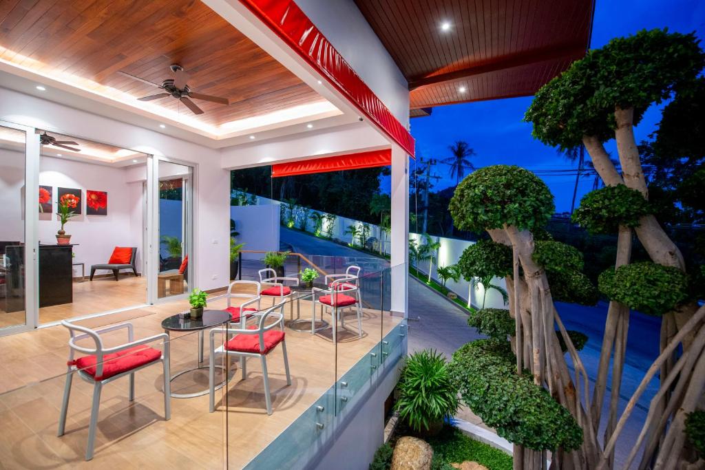 Zahrada ubytování Eranda Pool Spa Villa, Chaweng Koh Samui- SHA Extra Plus