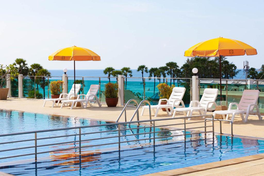 Bazén v ubytování Baumancasa Beach Resort nebo v jeho okolí