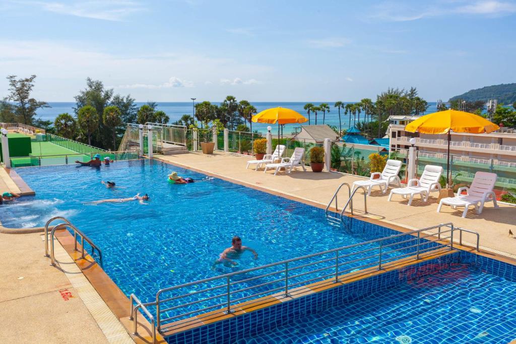Bazén v ubytování Baumancasa Beach Resort nebo v jeho okolí
