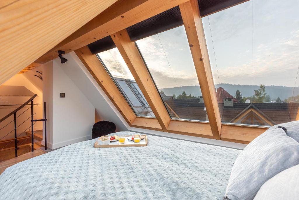 Posteľ alebo postele v izbe v ubytovaní Apartament Hanka PREMIUM Zakopane