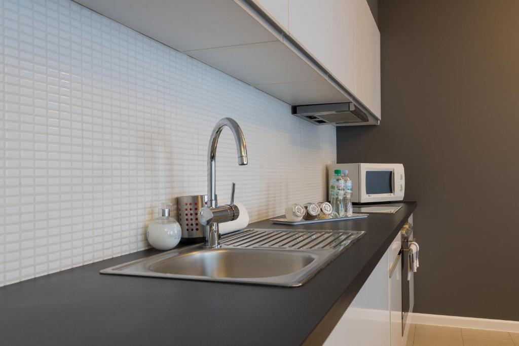 Kuchyň nebo kuchyňský kout v ubytování Apartament Na Urlop - Wisła Bukowa Góra - Apartamenty z widokiem na panoramę Wisły