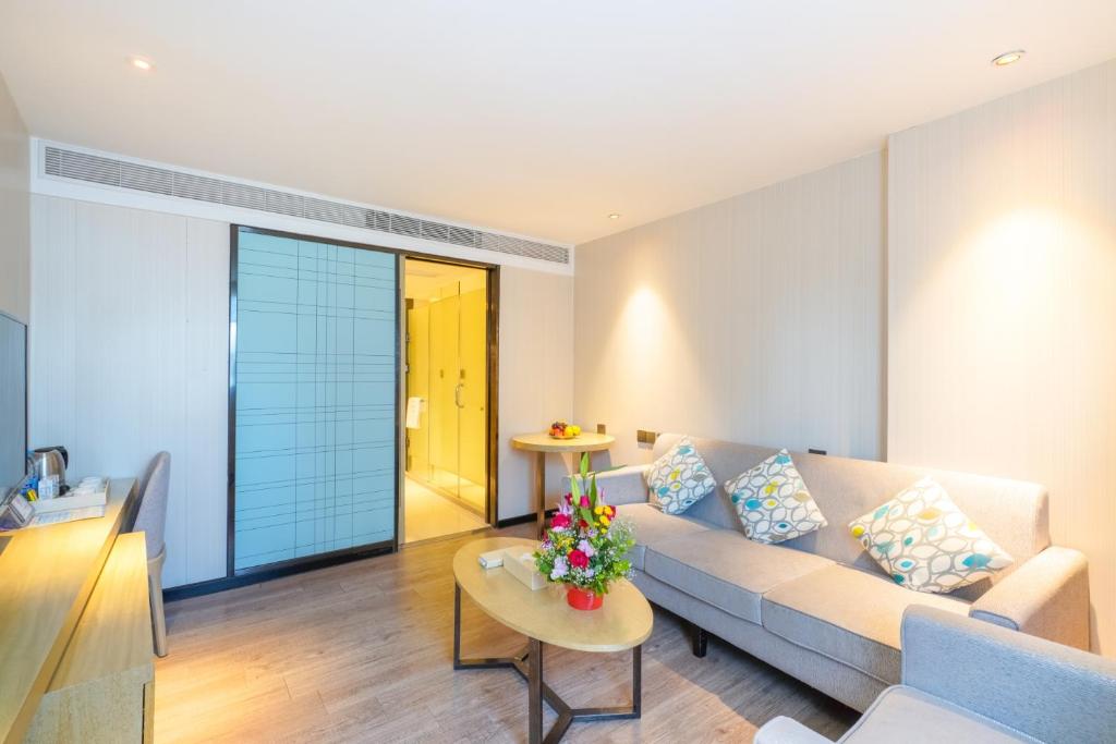 Posezení v ubytování Echarm Hotel - Xiamen Zhongshan Road Pedestrian Street Branch