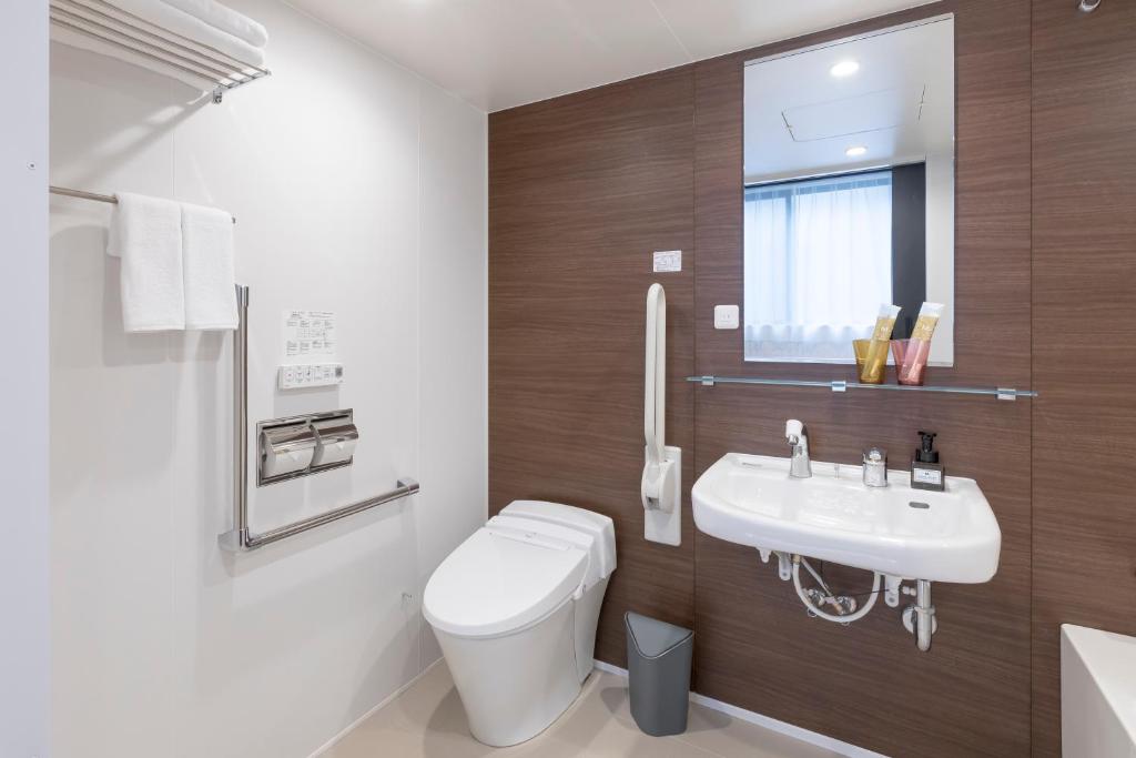 Koupelna v ubytování M's Hotel Sanjo Omiya