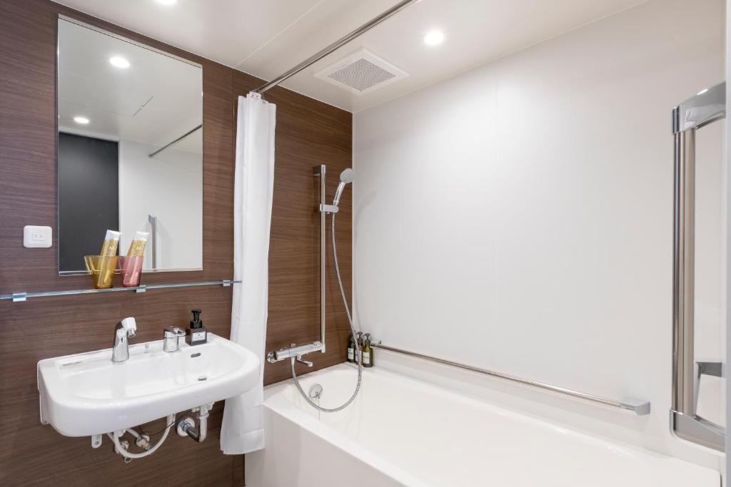 Koupelna v ubytování M's Hotel Sanjo Omiya