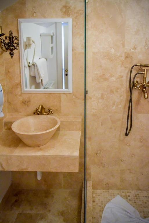 Koupelna v ubytování Hotel Coquette