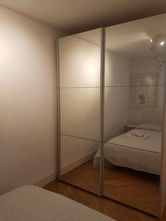 Posteľ alebo postele v izbe v ubytovaní Chic apartment