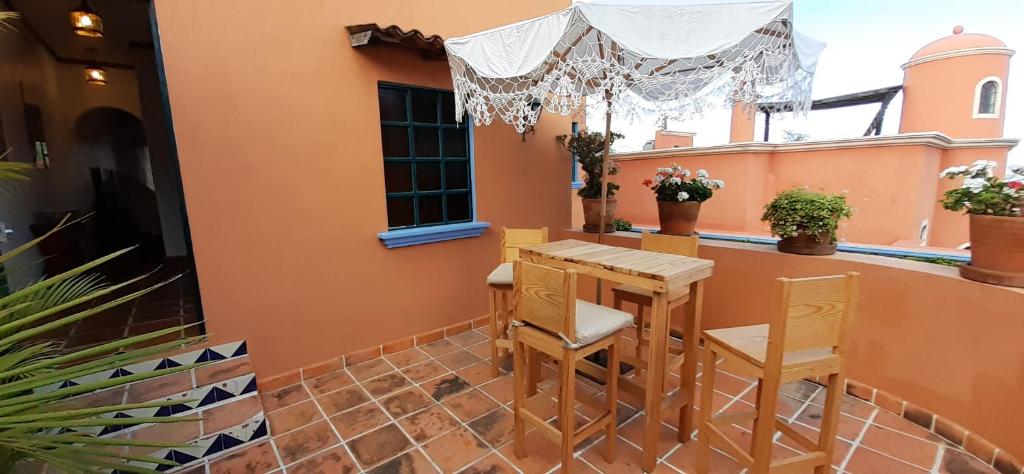 Balkón nebo terasa v ubytování Casa Frida B&B