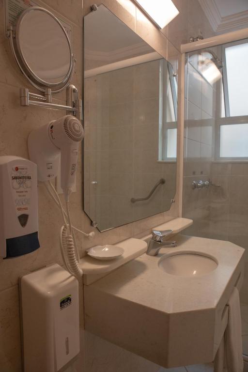 Koupelna v ubytování Planalto Select Hotel Ponta Grossa