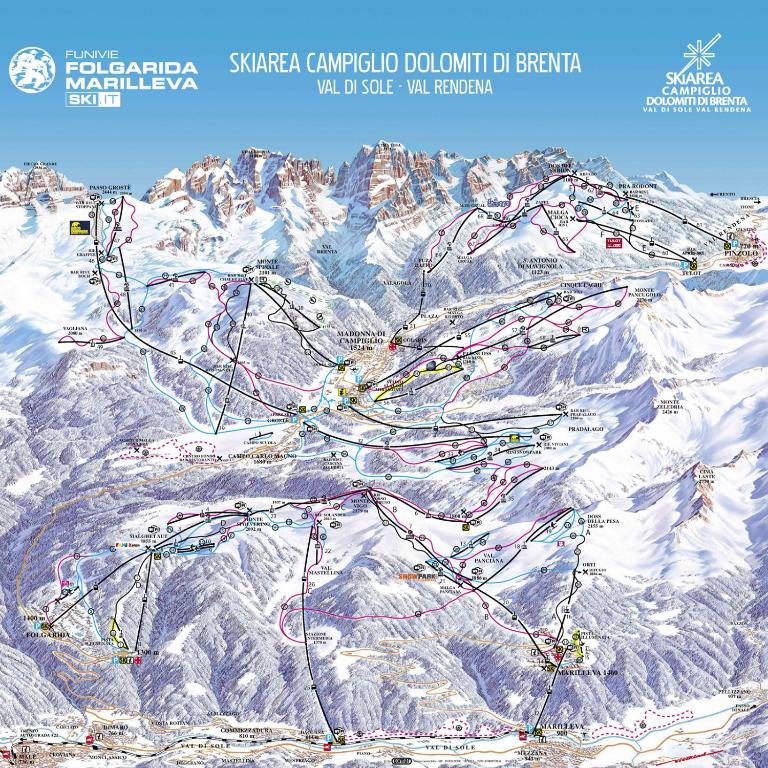 CASA MATTEOTTI Mezzana Trentino v zimě