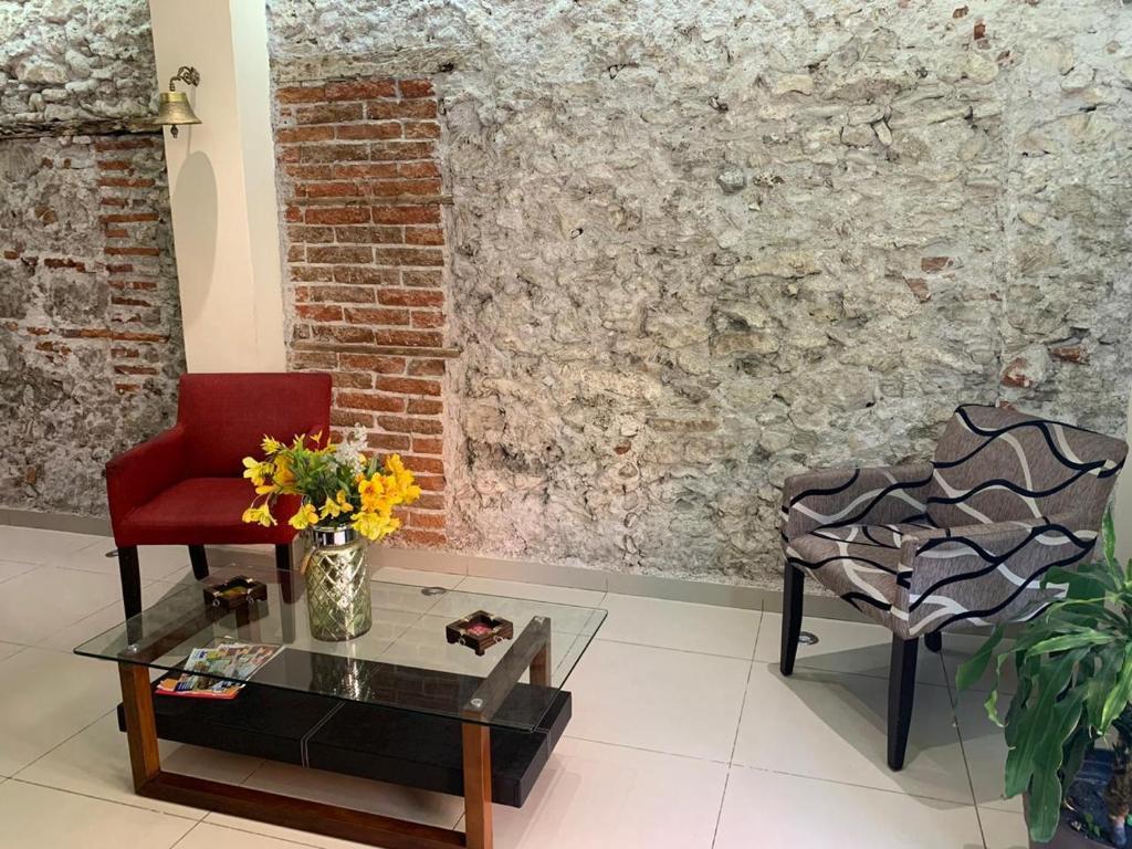 Posezení v ubytování Hotel Posada San Juan