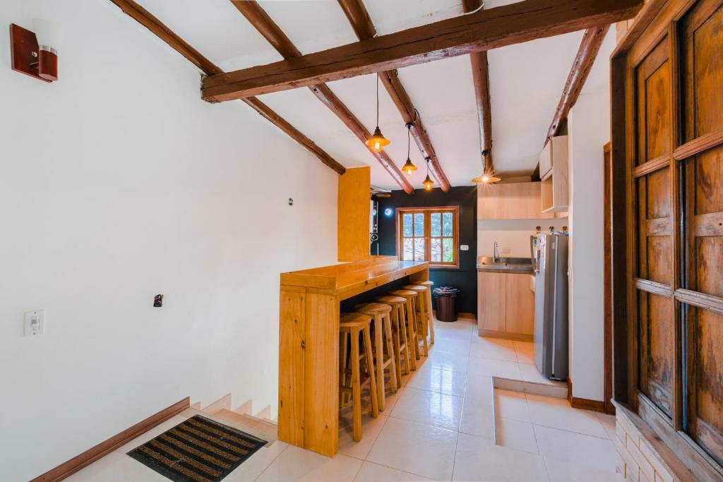 Kuchyň nebo kuchyňský kout v ubytování Hostal Doña Eliza