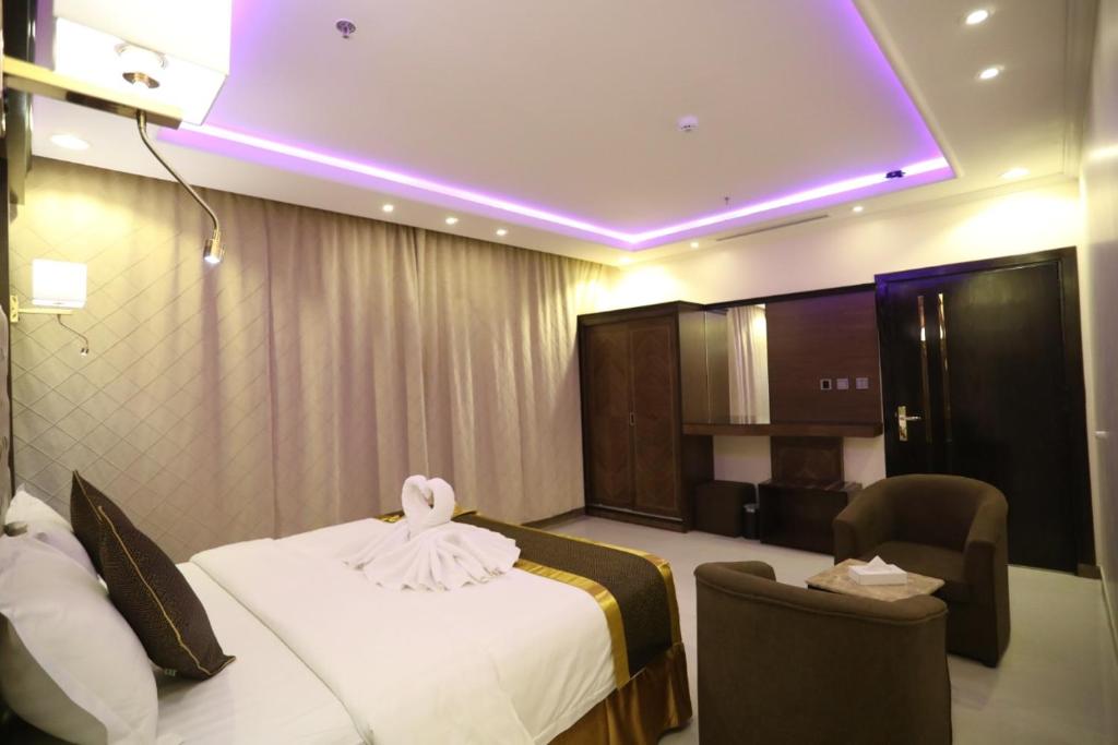 Posezení v ubytování Al Mokhtar 2 Furnished Units