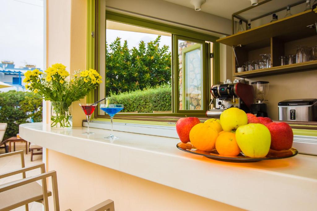 Kuchyň nebo kuchyňský kout v ubytování Anassa Deluxe Suites