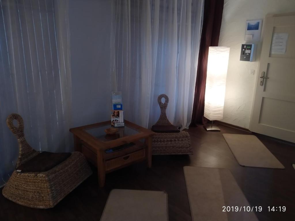Posezení v ubytování Monteurzimmer Siebenlehn
