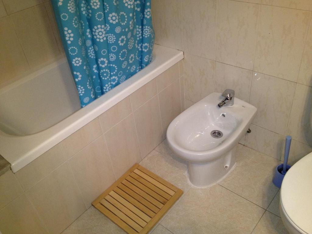 Koupelna v ubytování Hostal Carlos III