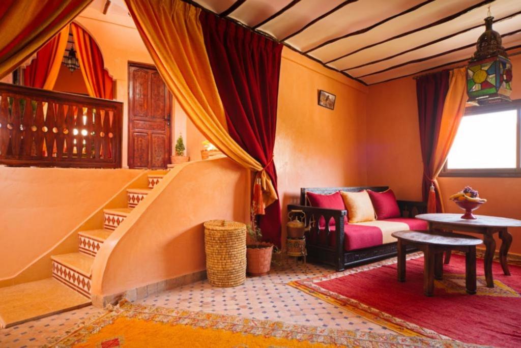 Posezení v ubytování Riad Atlas Toubkal