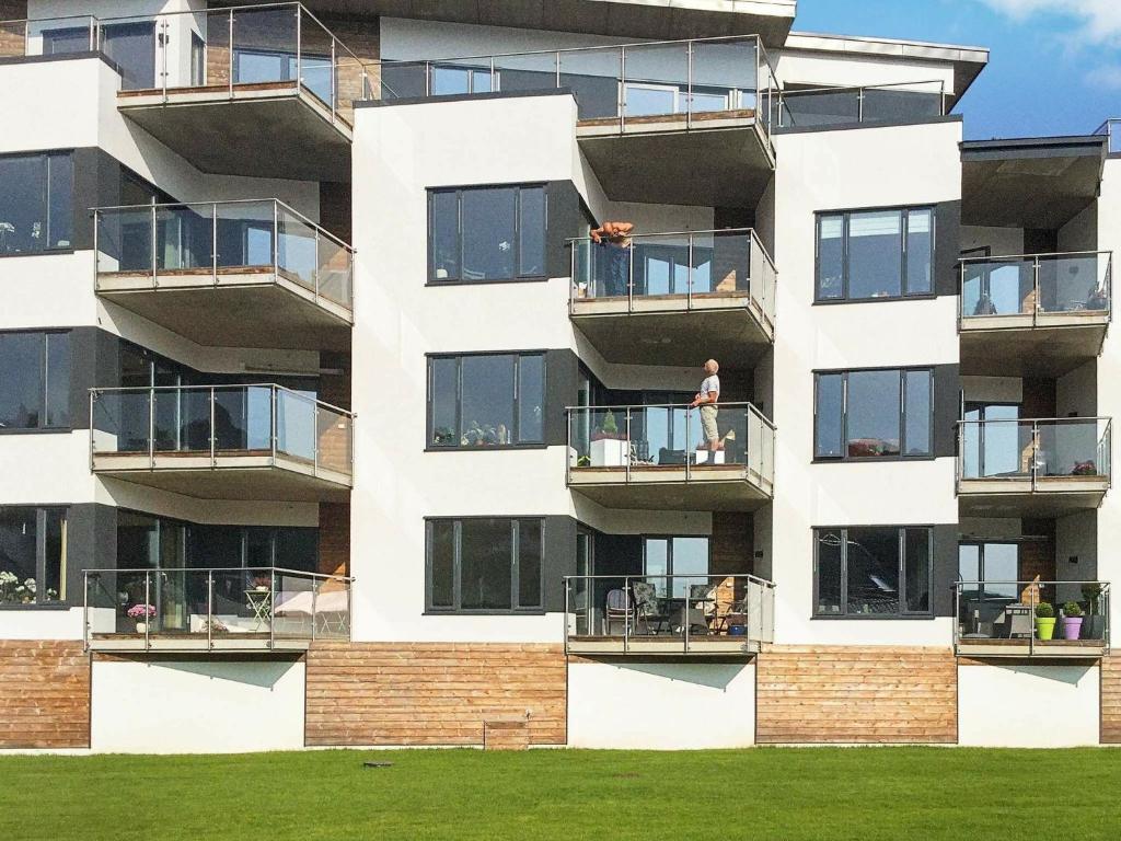 En balkong eller terrasse på Apartment FARSUND