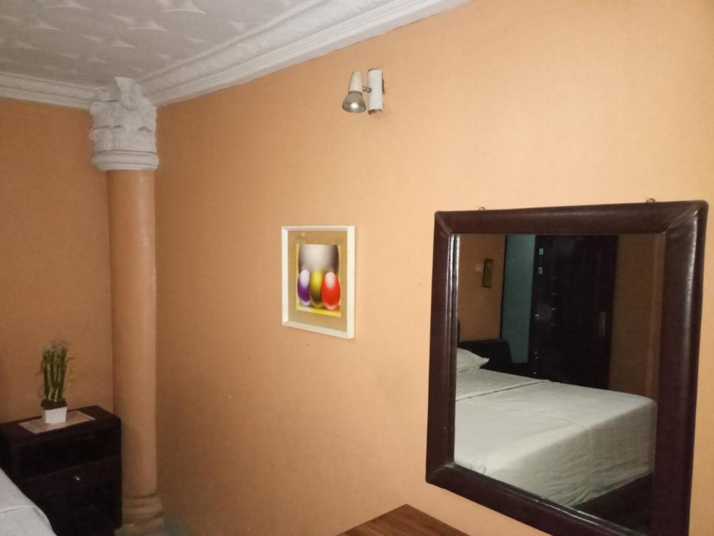 Postel nebo postele na pokoji v ubytování JCB Hotel