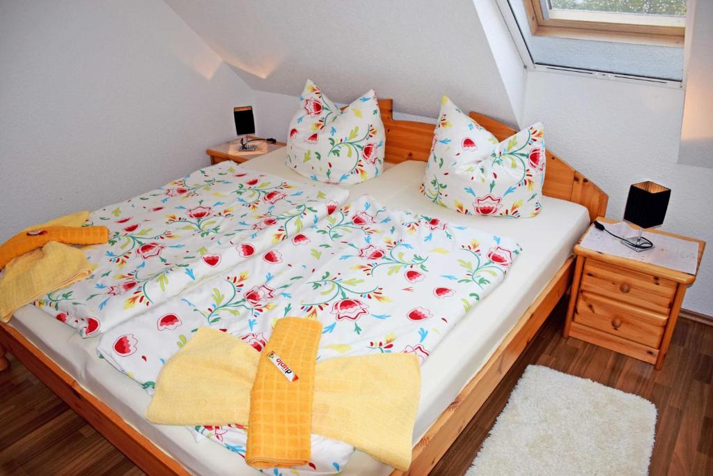 Postel nebo postele na pokoji v ubytování Ferienappartements in Gager auf Ru