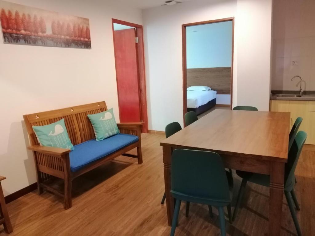 Posezení v ubytování TD Mutiara Hotel Semporna