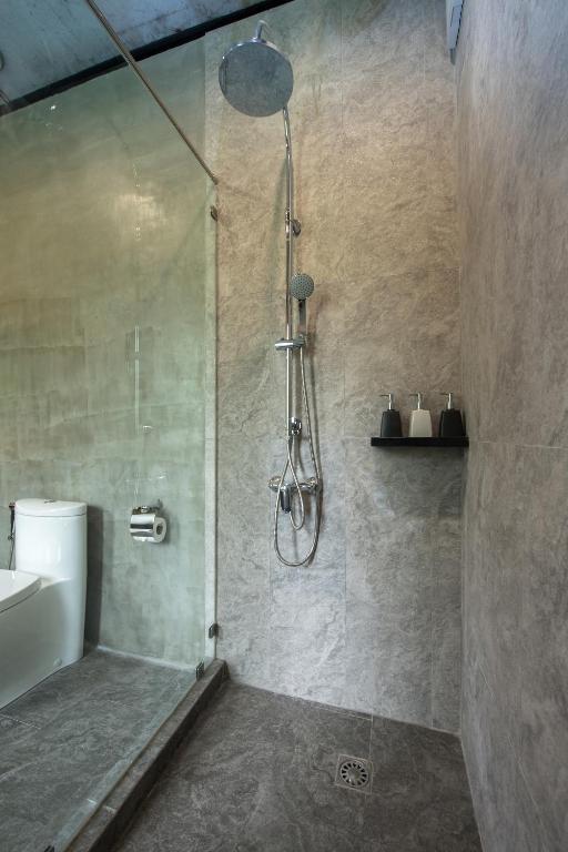 Koupelna v ubytování Vino Neste Private Pool Villas