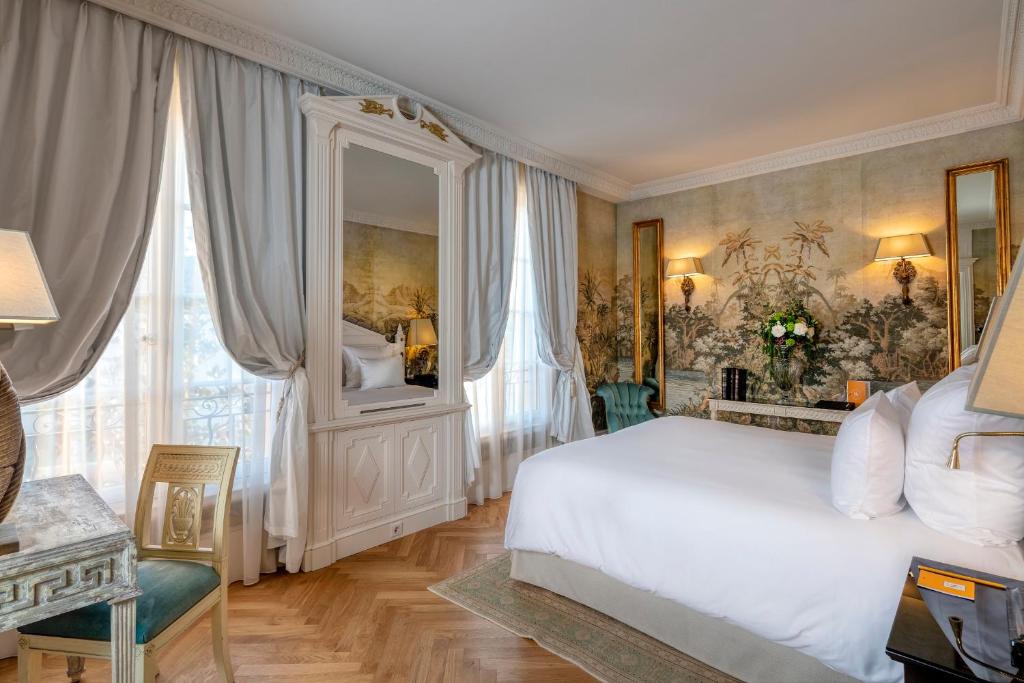 Una cama o camas en una habitaci&oacute;n de Villa Saint-Ange