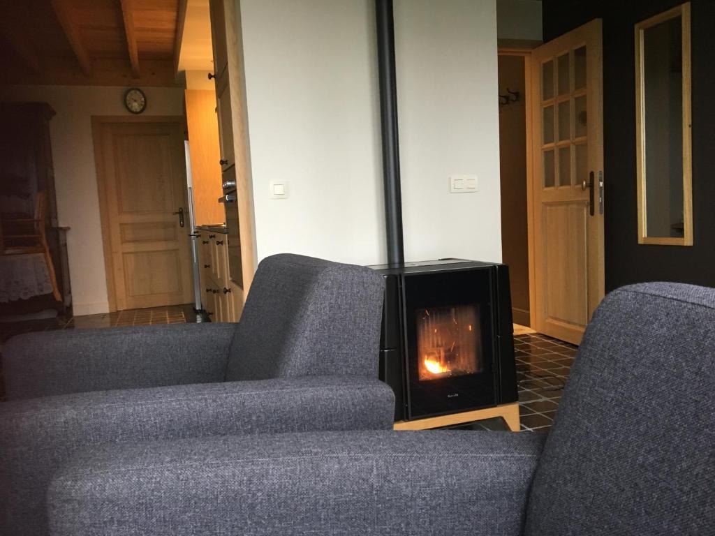 Posezení v ubytování 't Ligt ter Velde, oase van rust, sauna, directie Brugge
