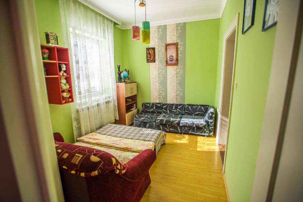 Postel nebo postele na pokoji v ubytování Lizak