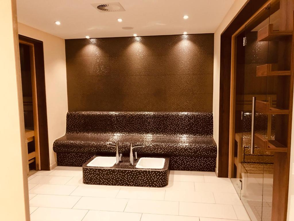 Posezení v ubytování Strandappartement 715 im Plaza Premium Hotel