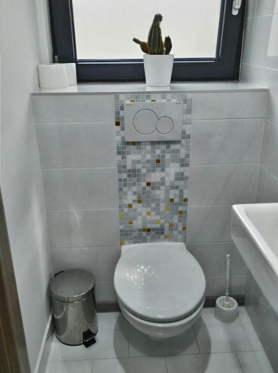 Koupelna v ubytování Apartmán Tatry-Poprad