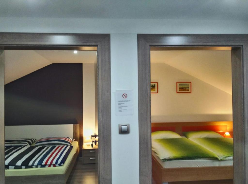 Postel nebo postele na pokoji v ubytování Apartmán Tatry-Poprad