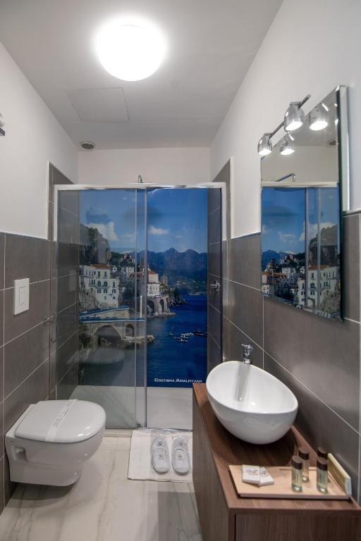 Kúpeľňa v ubytovaní Palazzo Caracciolo del Sole