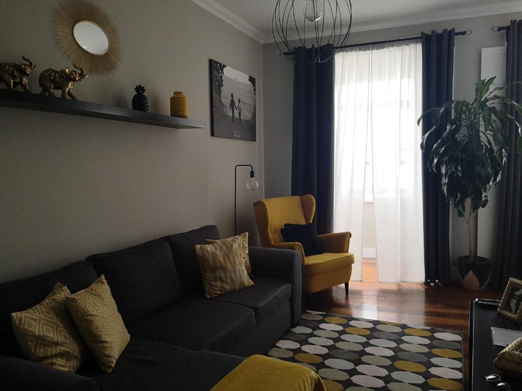 Posezení v ubytování Bruma Home