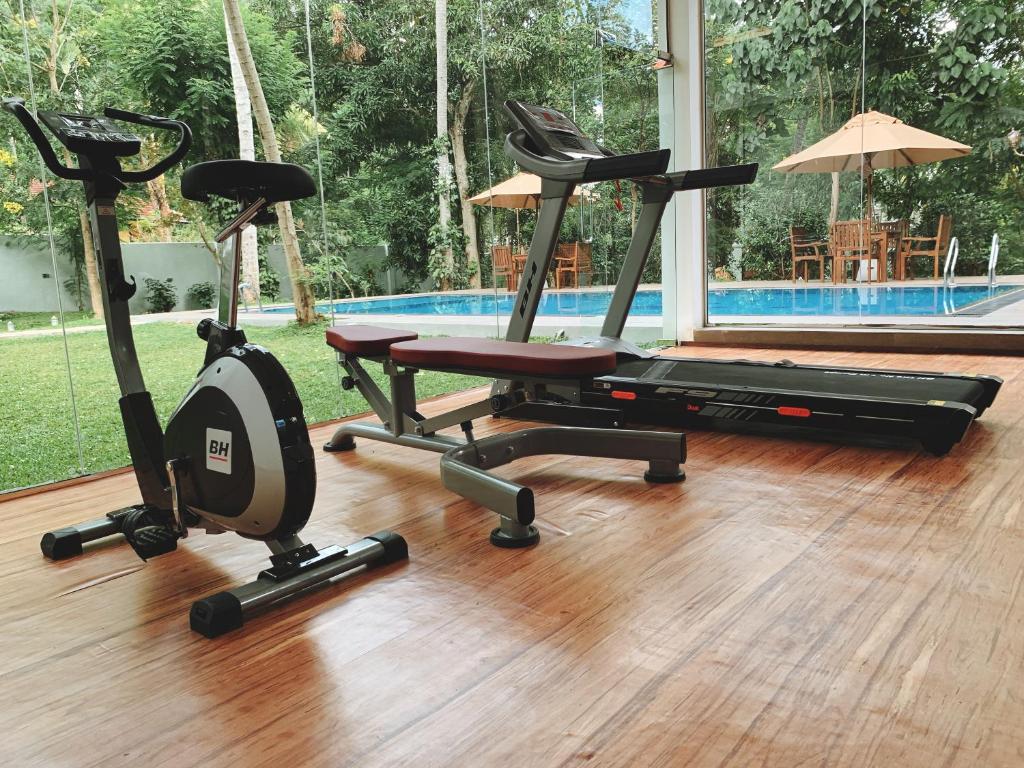 Fitness centrum a/nebo fitness zařízení v ubytování Serenity Villa Digana
