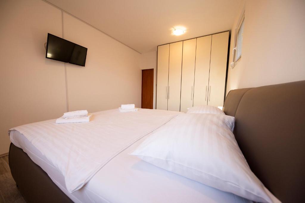 Posteľ alebo postele v izbe v ubytovaní City&Sea view 2BR 4+2