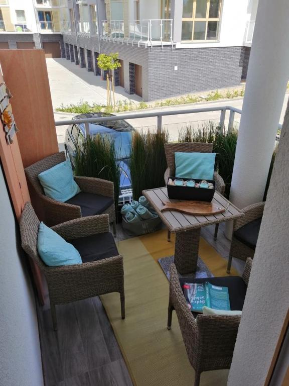 Posezení v ubytování Apartament Rodzinny Słoneczne Tarasy