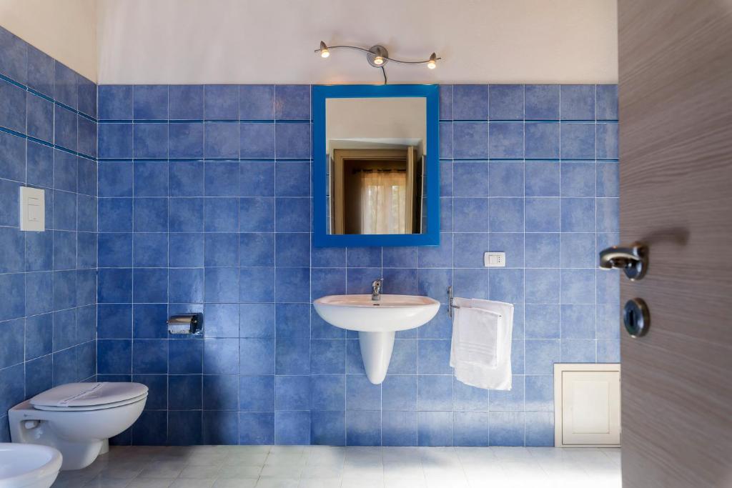 Koupelna v ubytování Hotel Villaggio Stromboli
