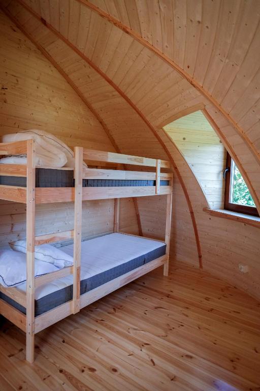 Posteľ alebo postele v izbe v ubytovaní Grzybek Maison champignon