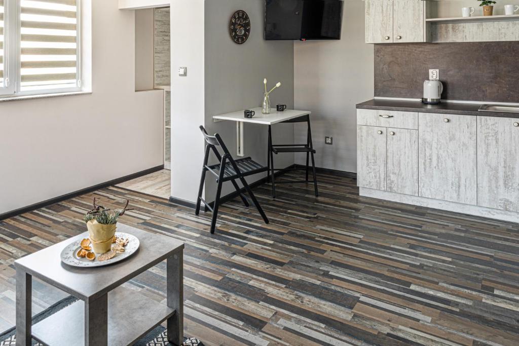 Kuchyň nebo kuchyňský kout v ubytování Gladstone suites