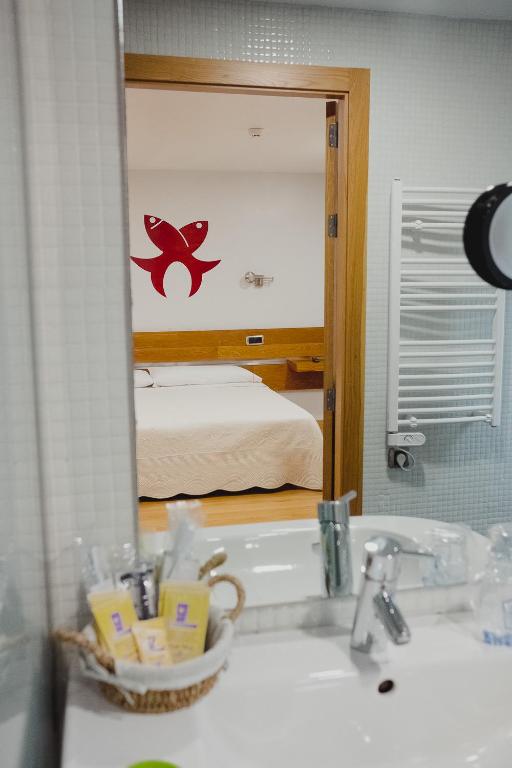 Cama o camas de una habitación en Posada Miranda