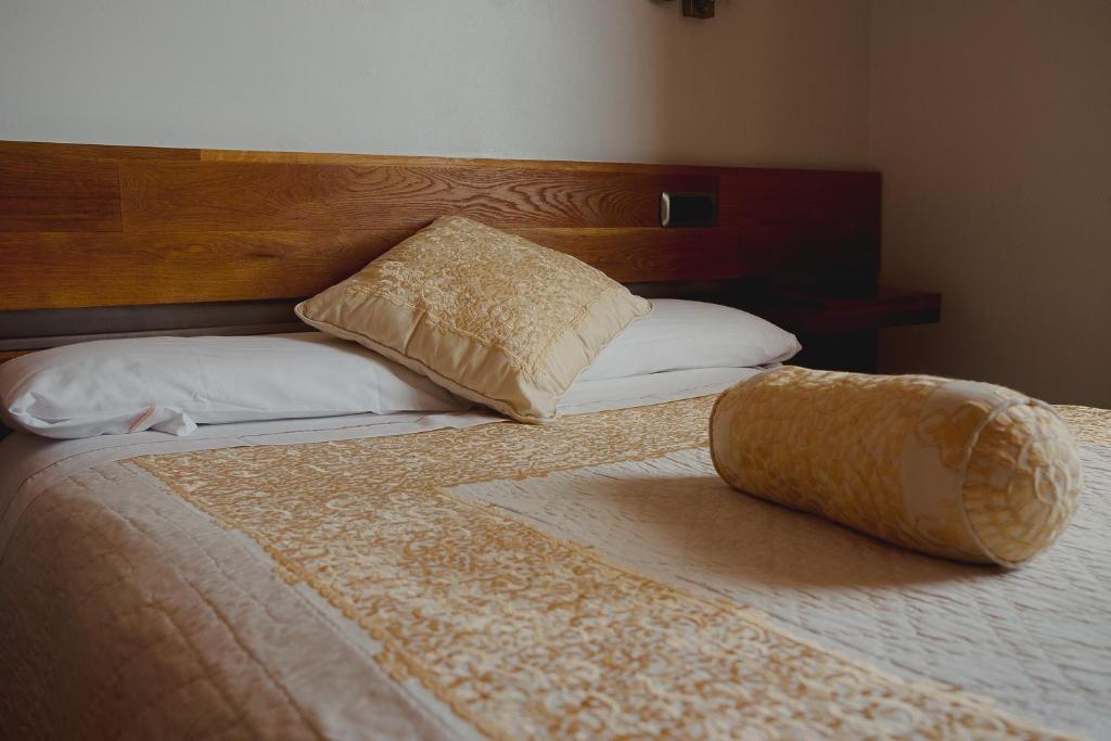 Cama o camas de una habitación en Posada Miranda