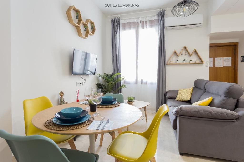 Posezení v ubytování Suites Lumbreras